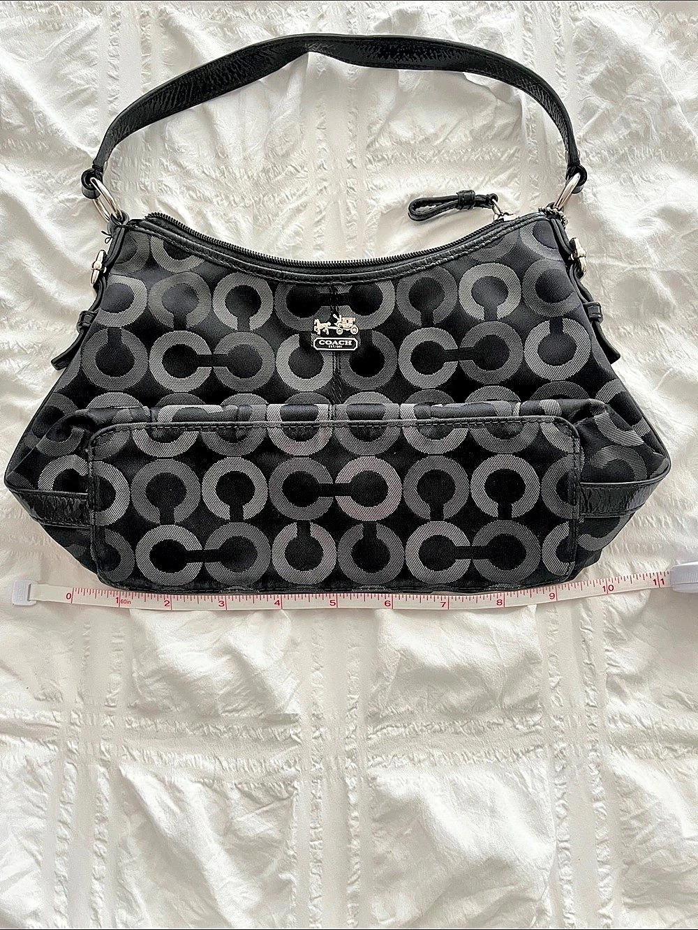 Coach Vintage Signature Soho Hobo Bag Black & Gray - Picture 5 of 7
